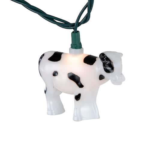 10ct. Cow Patio String Lights
